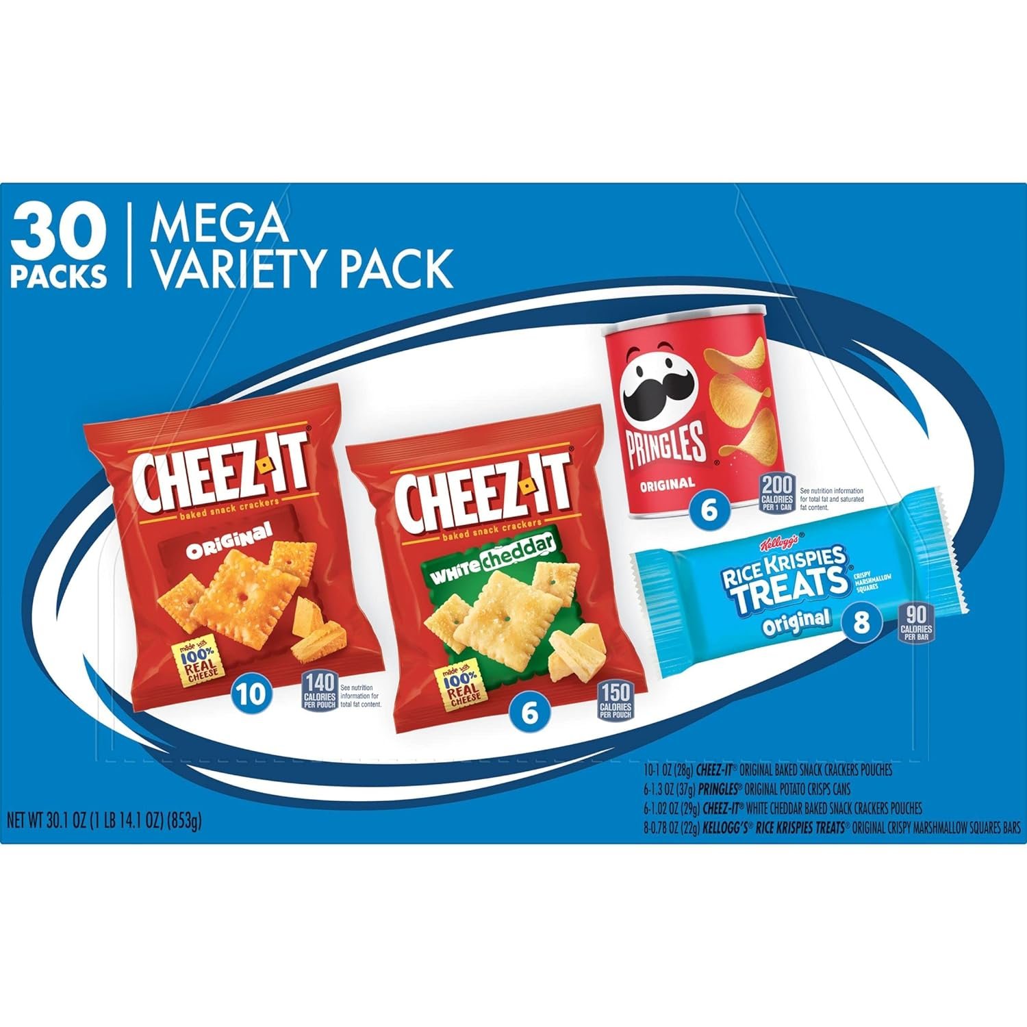 Kellogg's Snacks, Lunch Snacks, Kids Snacks, Mega Pack, Variety Pack, 30.1oz Box (30 Packs) - Image 4